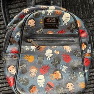 Loungefly Star Wars Kids Backpack - Black and Blue